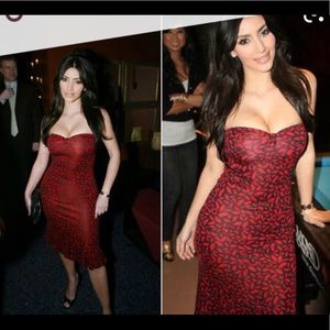 DIANE VON FURSTENBERG Silk lip dress size 0